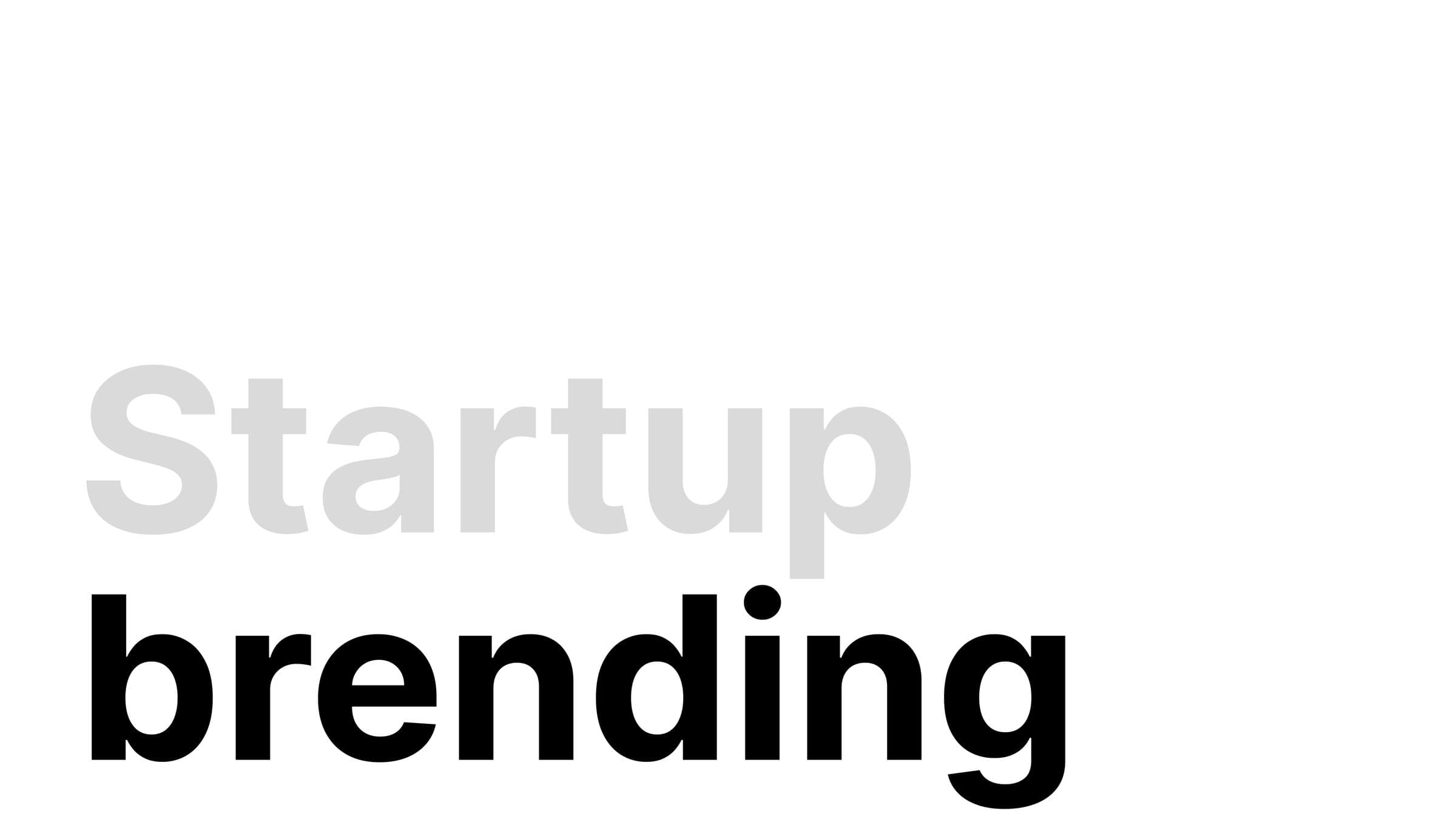 Startap uchun brending