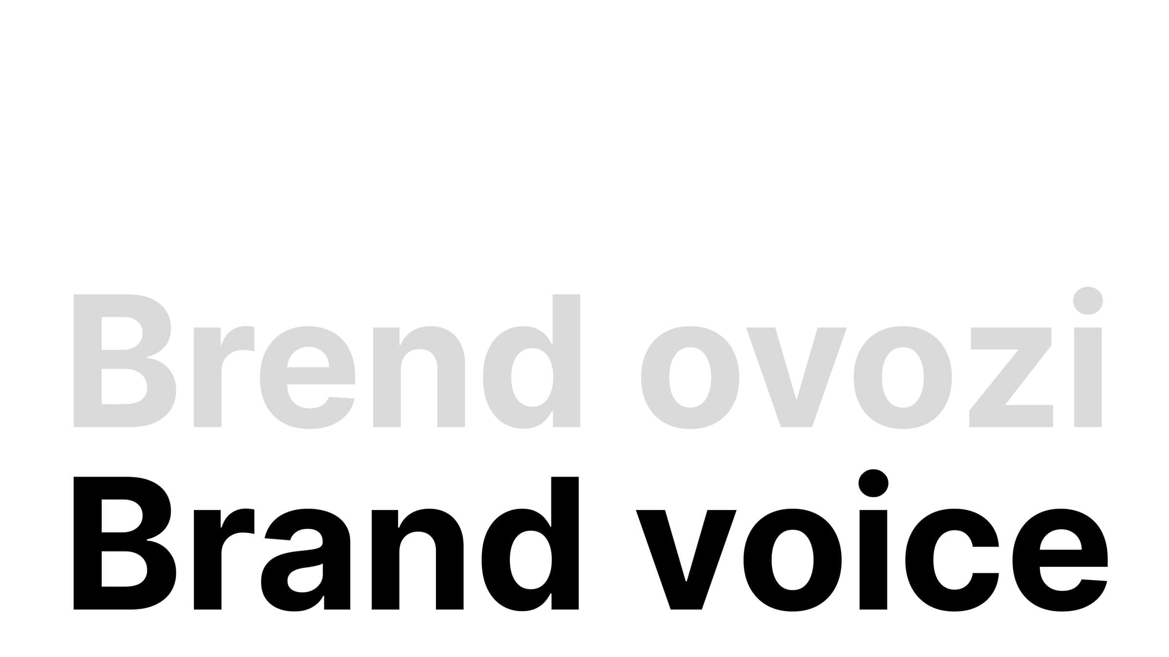 Brend ovozi - brand voice